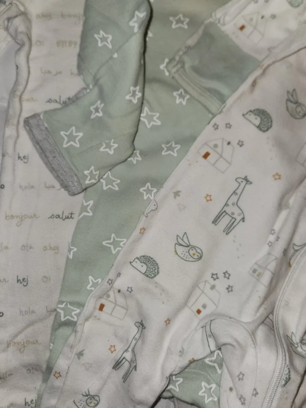 Baby Clothes: 6-9M: 3 x Footies